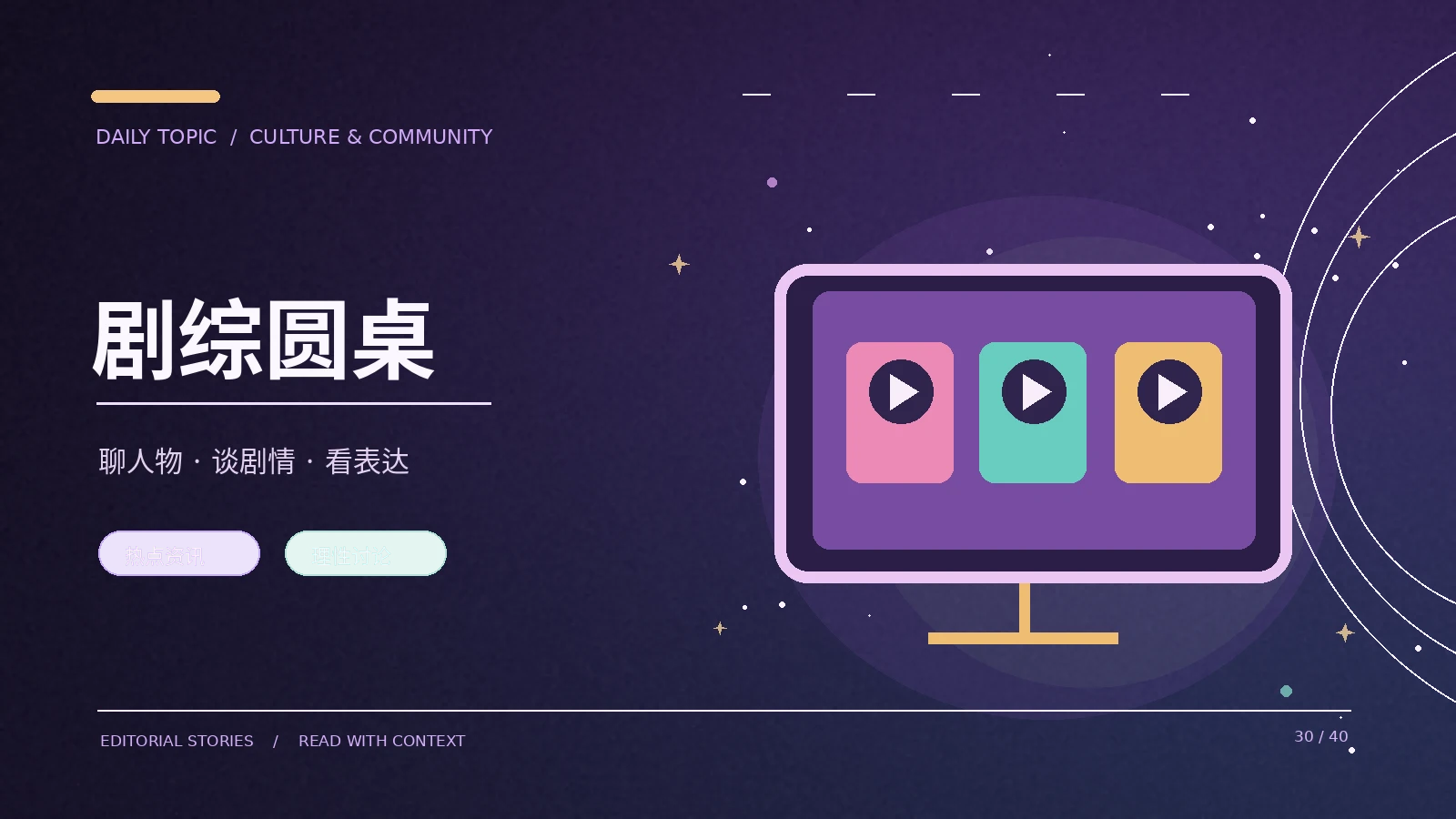 剧综圆桌主题图片
